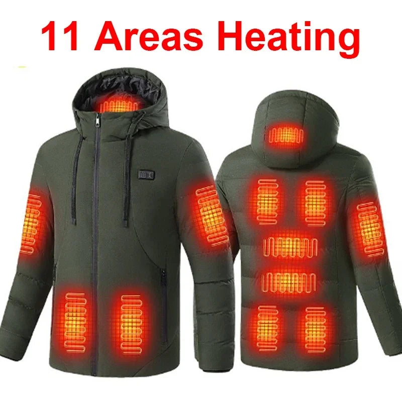 11 Area Heated Vest/Jacket Men and Women (fast heating, multiple modes)